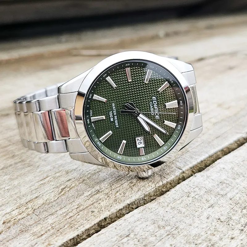 Casio Edifice Motorsports Green Clous de Paris Dial Men's Watch | EFV-160D-3AV